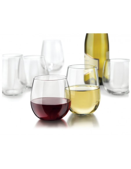 LIBBEY 222 COPA VINA PARA VINO ESTILO STEMLESS DE 495 ML