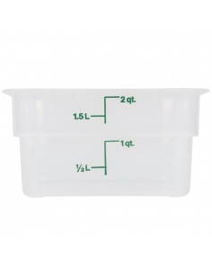 CAMBRO 2SFSPP RECIPIENTE CUADRADO TRANSLUCIDO CAMSQUARE 2