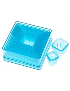 ATECO 5703 SET DE CORTADORES DE GALLETAS CUADRADOS
