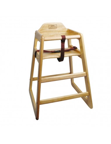 Silla de bebé de madera │Winco - Jopco Equipos y Productos para Hoteles y  Restaurantes