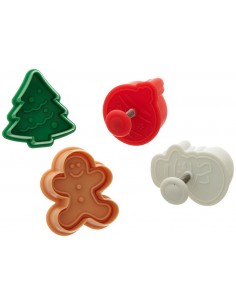 Set de Cortadores Navideños para Masa y Fondant Ateco 1993