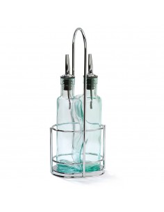 Tablecraft H918N Juego Vinagreras Gemeli de Aceite y Vinagre