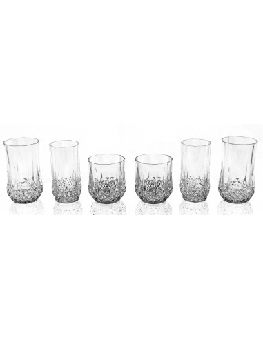 Vasos Cristal D'arques Longchamp Set Navidad