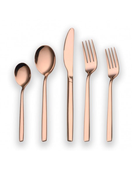 Juego de Cubiertos Cobre Oro Rosado BL286
