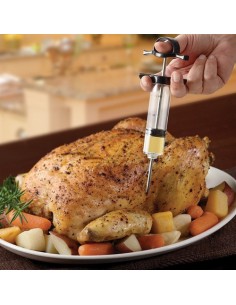 Chef Master 40100CM Jeringa para marinar pavo de plástico