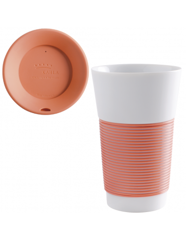 Termo para cafe naranja porcelana Kahla cupit 470 ml