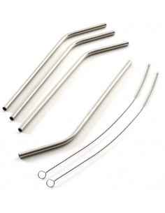 POPOTES DE ACERO CURVOS