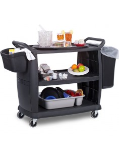 CARRO DE SERVICIO NEGRO CARLISLE CC224303 2