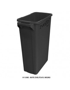 Bote de basura zvelte 87 litros con tapa Sablon 9115NE