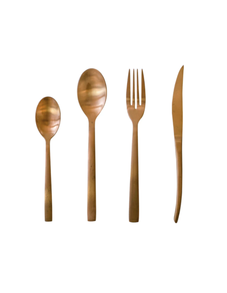 CUBIERTOS VENECIA GOLD ROSE