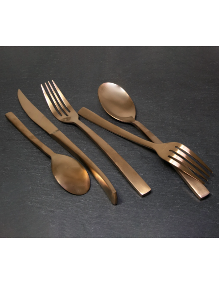 CUBIERTOS VENECIA GOLD ROSE