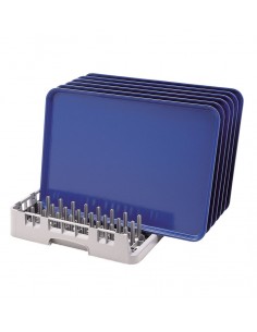 CAMBRO OETR31435 CESTA PARA CHAROLAS, CON LADO ABIERTO CON ESPIGAS, 9x9"