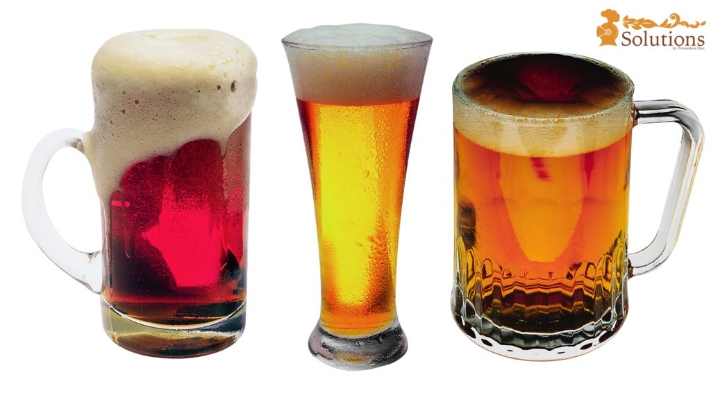 3 tipos de vasos para cerveza de Proveedora Diez